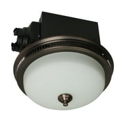 Ultra Quiet Bathroom Exhaust Fan with LED Light \u0026 Nightlight 110 CFM 1.5 Sone Bathroom Ventilation Fan with Round Frosted Glass Cover Oil Rubbed Bronze